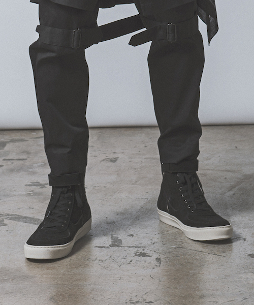 CHORD NUMBER EIGHT(コードナンバーエイト)の「SUEDE ZIP SNEAKER(スニーカー・メンズ・ブラック×ホワイト/ベージュ/ブラック・25cm/26cm/24cm/28cm/27cm)」の21枚目の写真