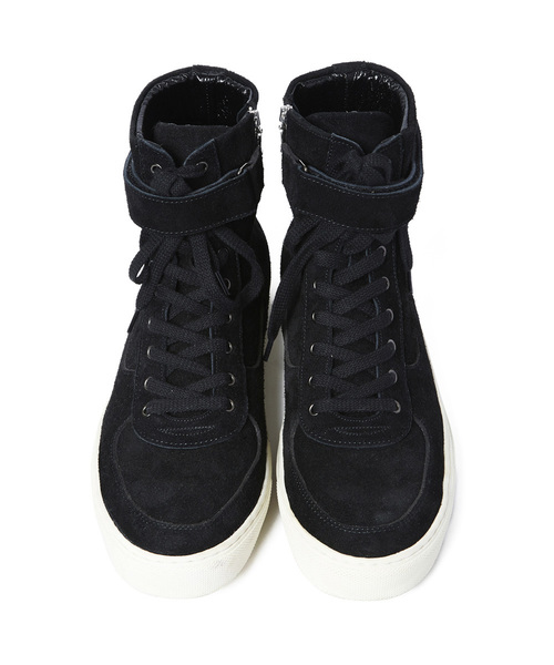CHORD NUMBER EIGHT(コードナンバーエイト)の「SUEDE ZIP SNEAKER(スニーカー・メンズ・ブラック×ホワイト/ベージュ/ブラック・25cm/26cm/24cm/28cm/27cm)」の9枚目の写真