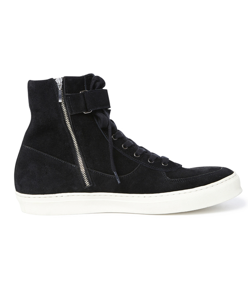 CHORD NUMBER EIGHT(コードナンバーエイト)の「SUEDE ZIP SNEAKER(スニーカー・メンズ・ブラック×ホワイト/ベージュ/ブラック・25cm/26cm/24cm/28cm/27cm)」の11枚目の写真