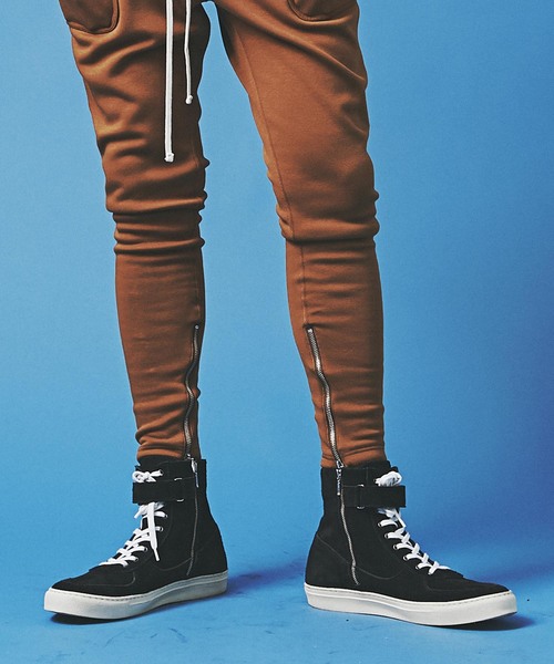 CHORD NUMBER EIGHT(コードナンバーエイト)の「SUEDE ZIP SNEAKER(スニーカー・メンズ・ブラック×ホワイト/ベージュ/ブラック・25cm/26cm/24cm/28cm/27cm)」の16枚目の写真