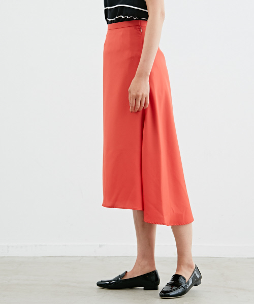 Abahouse Devinette（ドゥヴィネット）の「ツイルアシンメトリースカート（スカート・レディース・ネイビー/ベージュ/オレンジ・38/36）」の5枚目の写真