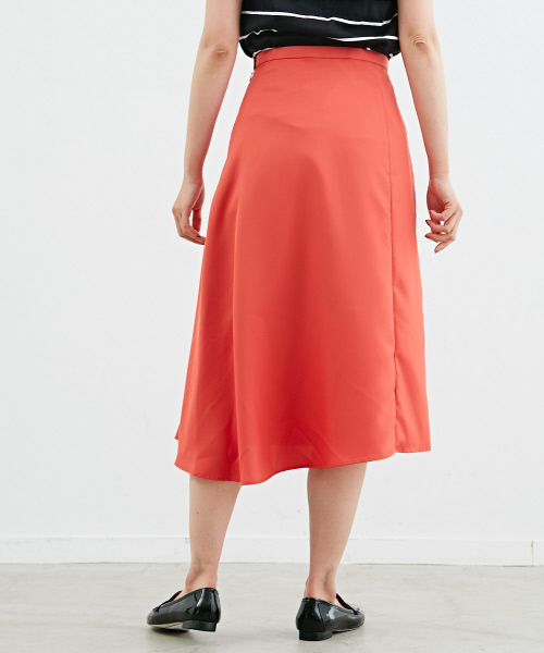 Abahouse Devinette（ドゥヴィネット）の「ツイルアシンメトリースカート（スカート・レディース・ネイビー/ベージュ/オレンジ・38/36）」の6枚目の写真