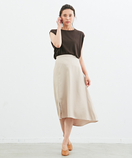 Abahouse Devinette（ドゥヴィネット）の「ツイルアシンメトリースカート（スカート・レディース・ネイビー/ベージュ/オレンジ・38/36）」の12枚目の写真