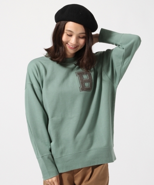 GLOBAL WORK（グローバルワーク）の「サガラシシュウスウェットプルオーバー/766275（スウェット・レディース・ブラック/ピンク/ベージュ系その他/グリーン系その他・MEDIUM/LARGE）」の3枚目の写真