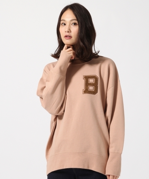 GLOBAL WORK（グローバルワーク）の「サガラシシュウスウェットプルオーバー/766275（スウェット・レディース・ブラック/ピンク/ベージュ系その他/グリーン系その他・MEDIUM/LARGE）」の4枚目の写真