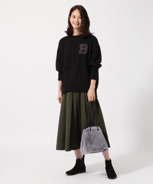 GLOBAL WORK（グローバルワーク）の「サガラシシュウスウェットプルオーバー/766275（スウェット・レディース・ブラック/ピンク/ベージュ系その他/グリーン系その他・MEDIUM/LARGE）」の12枚目の写真