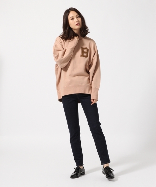 GLOBAL WORK（グローバルワーク）の「サガラシシュウスウェットプルオーバー/766275（スウェット・レディース・ブラック/ピンク/ベージュ系その他/グリーン系その他・MEDIUM/LARGE）」の5枚目の写真