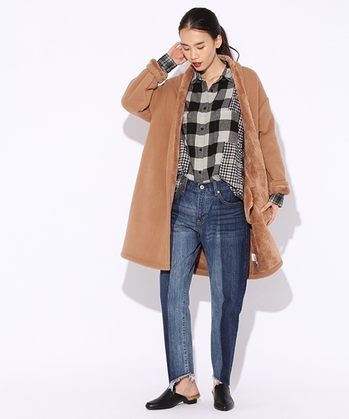 niko and...（ニコアンド）の「20ハギハギビッグシャツ【niko and ...】（シャツ/ブラウス・レディース・レッド/ベージュ/グレー・MEDIUM/LARGE）」の19枚目の写真