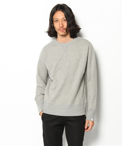 LOOPWHEELER ｜Beams + クルーネックスエット オートミール L BEAMS