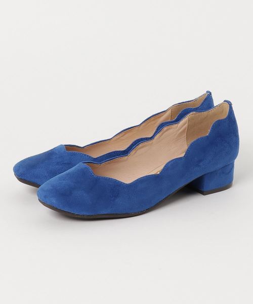 Noubel Voug Relax(ヌーベルヴォーグリラックス)の「スカラップカットスクエアトゥパンプス(パンプス・レディース・ライトグレー/ブラック/ベージュ/ピンク/ブルー・22.5cm/24.5cm/24cm/23.5cm/23cm)」の8枚目の写真