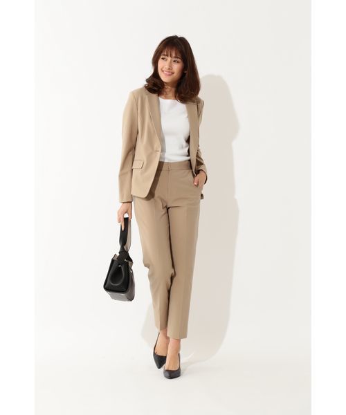22 OCTOBRE（ヴァンドゥ－オクトーブル）の「フレックスムーブパンツ【セットアップ対応商品】（スーツパンツ・レディース・ブラック/ベージュ・40/38/36）」の3枚目の写真