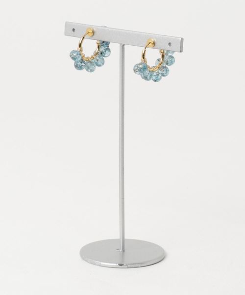 TONE SELECT GOODS(トーンセレクトグッズ)の「【marinaJEWELRY】multicolored quartz earring BLU(イヤリング・レディース・ブルー・FREE)」の2枚目の写真