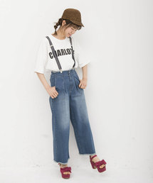OLIVE des OLIVE | サスペンダー付きベイカーパンツ(デニムパンツ)