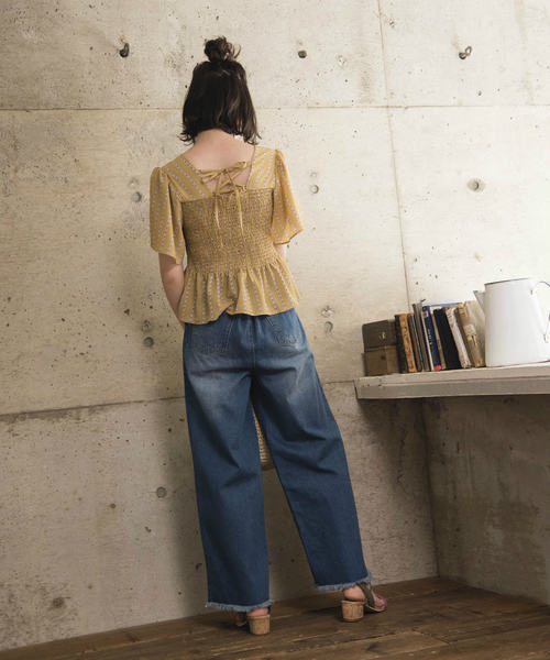 OLIVE des OLIVE(オリーブデオリーブ)の「サスペンダー付き ベイカーパンツ(デニムパンツ・レディース・ブルー/ブルー系その他・FREE)」の12枚目の写真