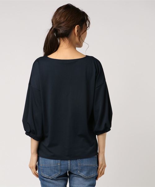 koe（コエ）の「・キーネック袖ボリュームプルオーバー（Tシャツ/カットソー・レディース・オフホワイト/ライトブラウン/カーキ/ネイビー・FREE）」の19枚目の写真