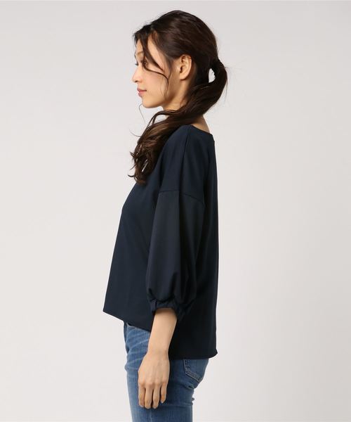 koe（コエ）の「・キーネック袖ボリュームプルオーバー（Tシャツ/カットソー・レディース・オフホワイト/ライトブラウン/カーキ/ネイビー・FREE）」の18枚目の写真