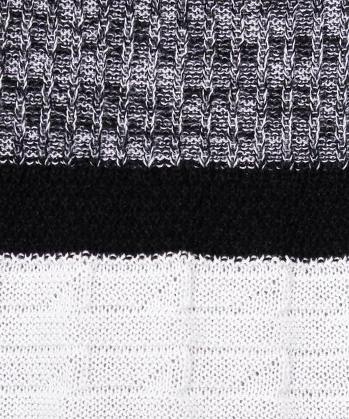 ８(eight)（エイト）の「ボーダー ニット 切替 半袖Tシャツ（Tシャツ/カットソー・メンズ・ホワイト/ブラック/ネイビー・LARGE/X-LARGE/MEDIUM）」の19枚目の写真