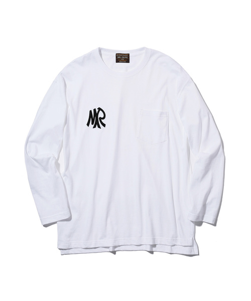 MR.OLIVE(ミスターオリーブ)の「< 直営店限定 > NEW MR EMBLEM / BIG SILHOUETTE POCKET LONGSLEEVE T-SHIRT(Tシャツ/カットソー・メンズ・ブラック/グレー/オフホワイト・SMALL/MEDIUM/LARGE/X-LARGE)」の4枚目の写真