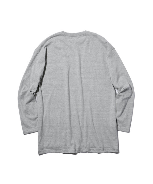 MR.OLIVE(ミスターオリーブ)の「< 直営店限定 > NEW MR EMBLEM / BIG SILHOUETTE POCKET LONGSLEEVE T-SHIRT(Tシャツ/カットソー・メンズ・ブラック/グレー/オフホワイト・SMALL/MEDIUM/LARGE/X-LARGE)」の7枚目の写真