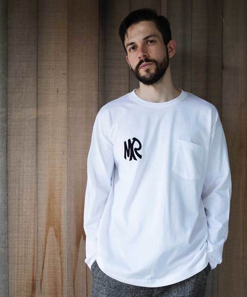 MR.OLIVE(ミスターオリーブ)の「< 直営店限定 > NEW MR EMBLEM / BIG SILHOUETTE POCKET LONGSLEEVE T-SHIRT(Tシャツ/カットソー・メンズ・ブラック/グレー/オフホワイト・SMALL/MEDIUM/LARGE/X-LARGE)」の12枚目の写真