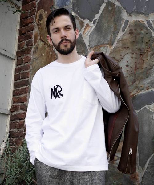 MR.OLIVE(ミスターオリーブ)の「< 直営店限定 > NEW MR EMBLEM / BIG SILHOUETTE POCKET LONGSLEEVE T-SHIRT(Tシャツ/カットソー・メンズ・ブラック/グレー/オフホワイト・SMALL/MEDIUM/LARGE/X-LARGE)」の13枚目の写真