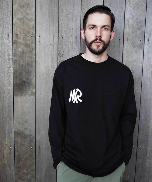 MR.OLIVE(ミスターオリーブ)の「< 直営店限定 > NEW MR EMBLEM / BIG SILHOUETTE POCKET LONGSLEEVE T-SHIRT(Tシャツ/カットソー・メンズ・ブラック/グレー/オフホワイト・SMALL/MEDIUM/LARGE/X-LARGE)」の16枚目の写真