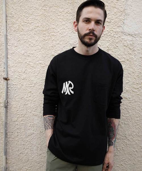 MR.OLIVE(ミスターオリーブ)の「< 直営店限定 > NEW MR EMBLEM / BIG SILHOUETTE POCKET LONGSLEEVE T-SHIRT(Tシャツ/カットソー・メンズ・ブラック/グレー/オフホワイト・SMALL/MEDIUM/LARGE/X-LARGE)」の18枚目の写真