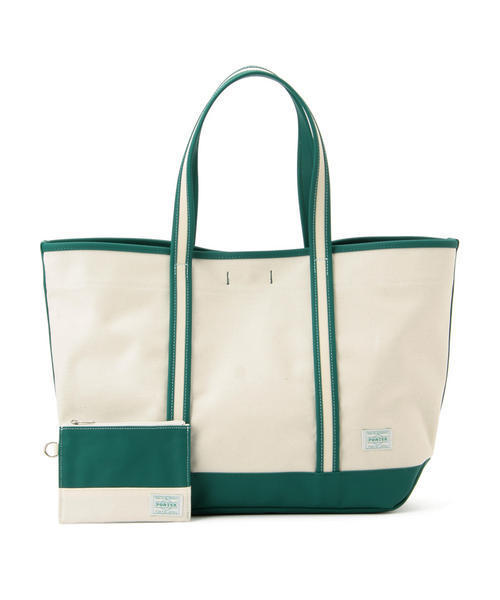 PORTER（ポーター）の「PORTER GIRL BOYFRIEND TOTE LARGE <B印 YOSHIDA SELECT>（トートバッグ・レディース・ブラック/カーキ/ワイン/オレンジ/グリーン系その他/ネイビー・ONE SIZE）」の4枚目の写真