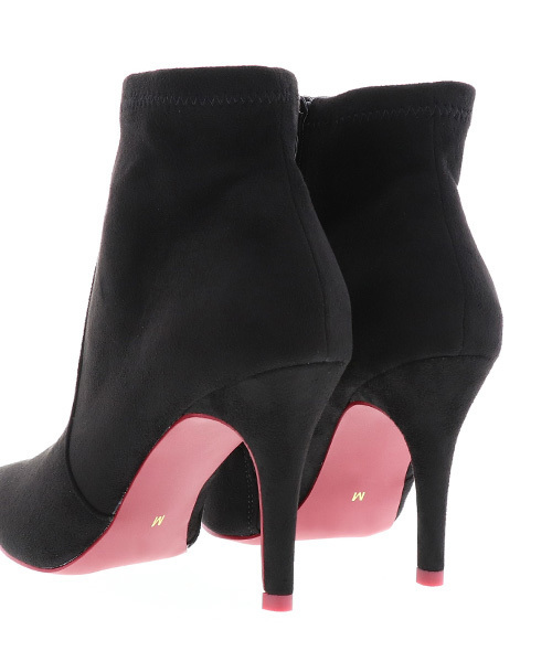 RANDA（ランダ）の「ストレッチショートブーツ（ブーツ・レディース・ブラック/ベージュ系その他/グレー・L/M/S/LL）」の9枚目の写真