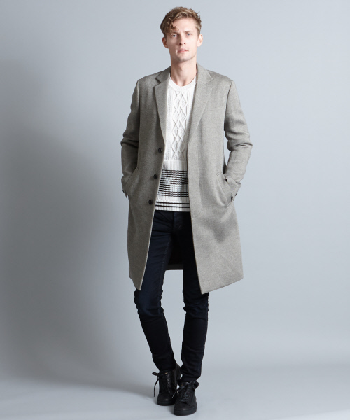 5351 POUR LES HOMMES(ゴーサンゴーイチプールオム)の「ハイストレッチリリープルオーバーニット(ニット/セーター・メンズ・オフホワイト・44/46/48)」の3枚目の写真
