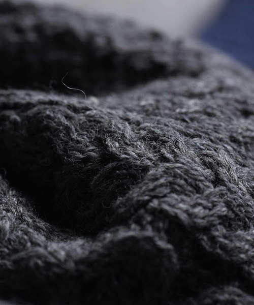 aran WOOLLEN MILLS（アランウーレンミルズ）の「「Aran Woollen Mills / アランウーレンミルズ」アイリッシュウールニットカーディガン（カーディガン/ボレロ・レディース・ホワイト/チャコールグレー/ダークグリーン/ネイビー/グレー/グレイッシュベージュ・XXL）」の21枚目の写真