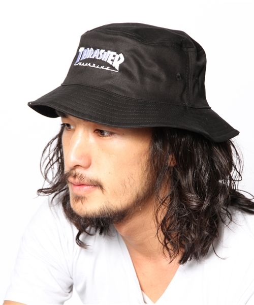 WEGO(ウィゴー)の「WEGO/THRASHERバケットハット(ハット・メンズ・ホワイト/ブラック/ネイビー・FREE)」の9枚目の写真