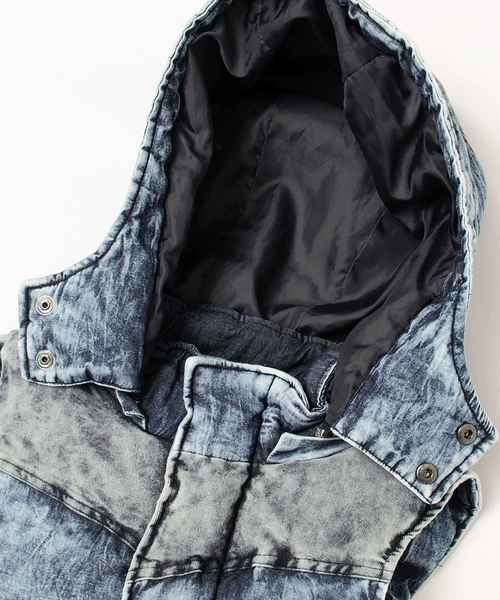 JOKER(ジョーカー)の「デニム中綿ベスト メンズ アウター(ダウンベスト・メンズ・サックスブルー/ブルー系その他・M/L/XL)」の10枚目の写真