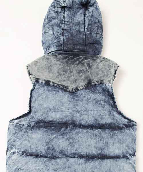 JOKER(ジョーカー)の「デニム中綿ベスト メンズ アウター(ダウンベスト・メンズ・サックスブルー/ブルー系その他・M/L/XL)」の9枚目の写真