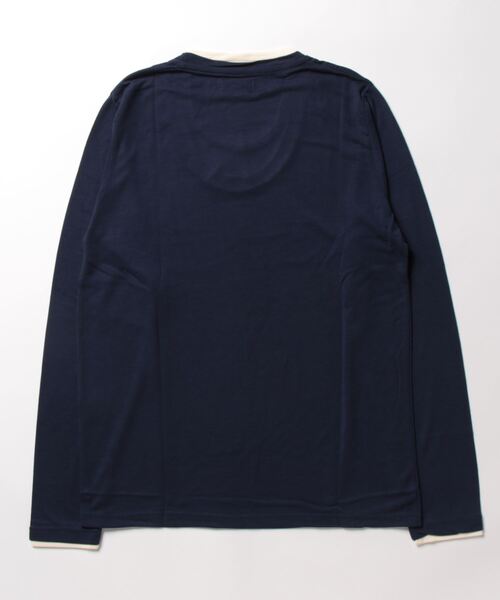 ARCHIVER(アーカイバ)の「【Bl】フェイクレイヤード長袖Tシャツ Uネック(Tシャツ/カットソー・メンズ・ホワイト/ブラック/ネイビー/グレー/チャコール/ワインレッド・MEDIUM/LARGE/X-LARGE)」の7枚目の写真
