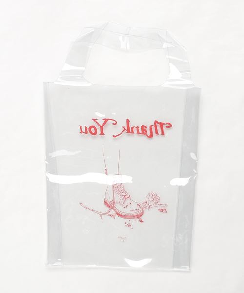 AZS TOKYO(アザストーキョー)の「AZS TOKYO/アザストーキョー/THANK YOU CLEAR BAG/プリントクリアトートバッグ(トートバッグ・メンズ・その他・FREE)」の7枚目の写真