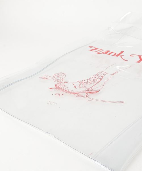 AZS TOKYO(アザストーキョー)の「AZS TOKYO/アザストーキョー/THANK YOU CLEAR BAG/プリントクリアトートバッグ(トートバッグ・メンズ・その他・FREE)」の8枚目の写真