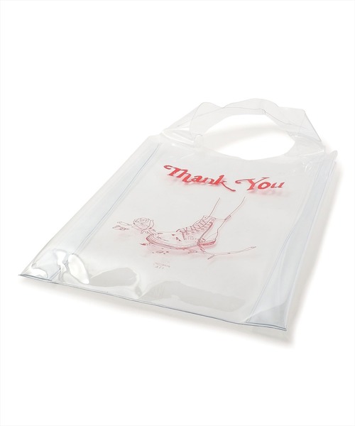 AZS TOKYO(アザストーキョー)の「AZS TOKYO/アザストーキョー/THANK YOU CLEAR BAG/プリントクリアトートバッグ(トートバッグ・メンズ・その他・FREE)」の2枚目の写真