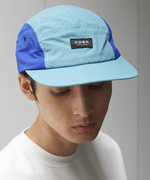 coen(コーエン)の「ナイロンジェットキャップ(UTILITY LINE)(キャップ・メンズ・ブラック/オリーブ/ライトブルー/ベージュ/グレー・FREE)」の1枚目の写真