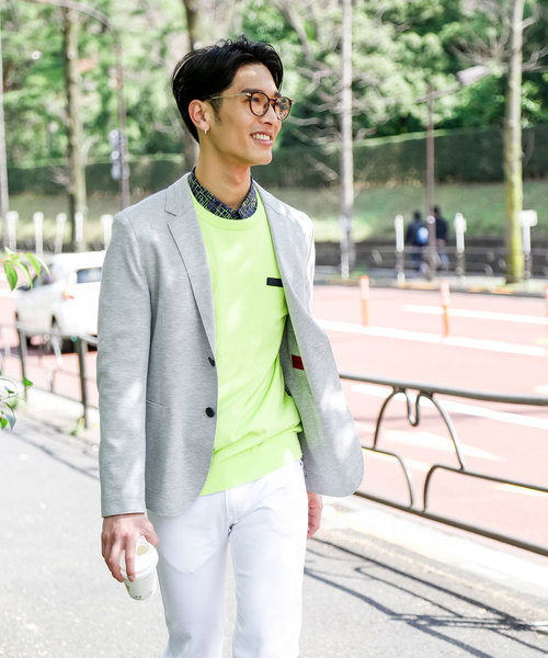 HUGO(ヒューゴ)の「エクストラスリムフィット ジャージー ジャケット ローエッジ ハーフライニング(テーラードジャケット・メンズ・ライトグレー/ブラック・44/46/48/50/52/54)」の21枚目の写真