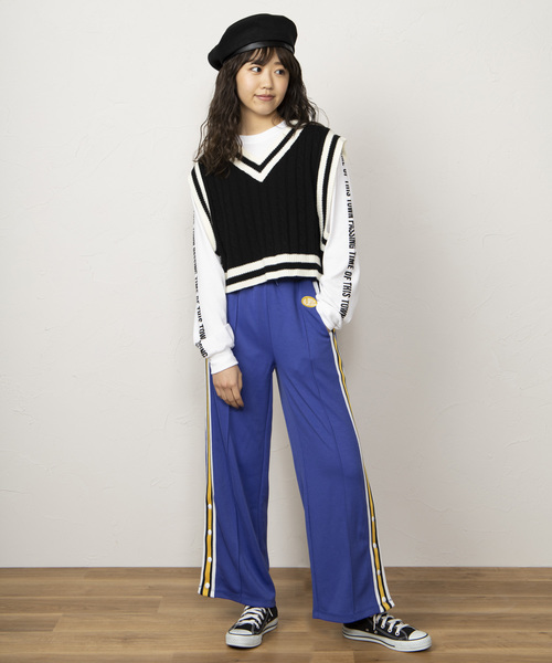 WEGO（ウィゴー）の「WEGO/スナップラインパンツ（その他パンツ・レディース・イエロー/ブルー・FREE）」の5枚目の写真