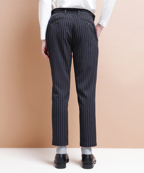 EMMA CLOTHES（エマクローズ）の「ピンストライプスリムトラウザーズ（その他パンツ・メンズ・ブラック/ネイビー・M/L/XL）」の13枚目の写真