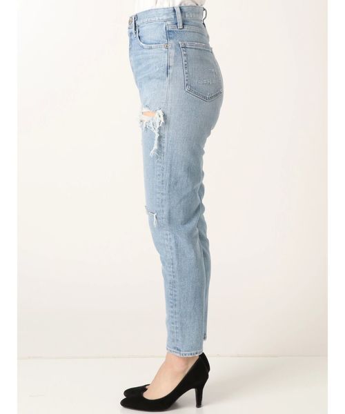 GYDA(ジェイダ)の「GROUNGE DAMAGE ペグトップデニムパンツ(デニムパンツ・レディース・ライトブルー/ブルー・SMALL/MEDIUM/X-SMALL)」の10枚目の写真