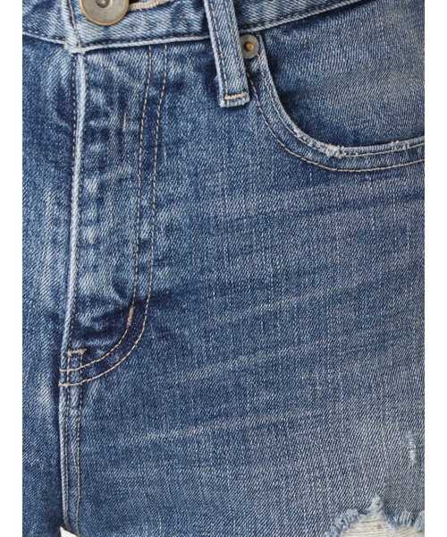 GYDA(ジェイダ)の「GROUNGE DAMAGE ペグトップデニムパンツ(デニムパンツ・レディース・ライトブルー/ブルー・SMALL/MEDIUM/X-SMALL)」の4枚目の写真