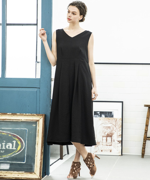 Emma Taylor（エマテイラー）の「リングドットフレアドレス（ドレス・レディース・ブラック/ベージュ/カーキ・36/38）」の11枚目の写真