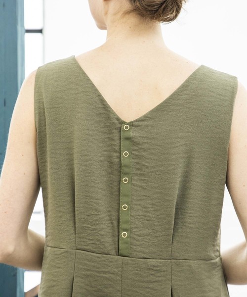 Emma Taylor（エマテイラー）の「リングドットフレアドレス（ドレス・レディース・ブラック/ベージュ/カーキ・36/38）」の7枚目の写真