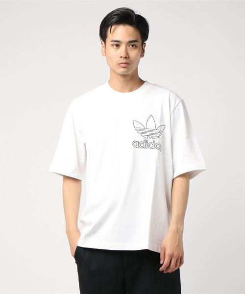 正品 adidas Outline logo T-shirt アウトラインロゴ半袖Tシャツ adidas Originals（アディダスオリジナルス）の「adidas