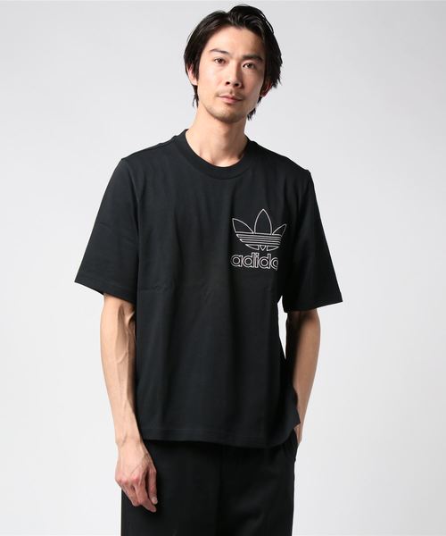 正品 adidas Outline logo T-shirt アウトラインロゴ半袖Tシャツ adidas Originals(アディダスオリジナルス)の「adidas
