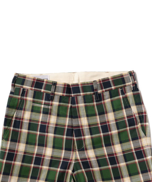 BARRY BRICKEN(バリーブリッケン)の「SHIPS×BARRY BRICKEN: マドラスチェック トラウザーズパンツ(スラックス・メンズ・グリーン・SMALL/MEDIUM/LARGE)」の3枚目の写真