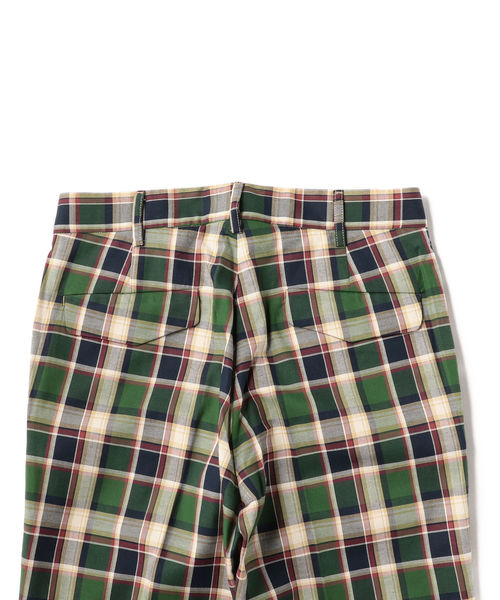 BARRY BRICKEN(バリーブリッケン)の「SHIPS×BARRY BRICKEN: マドラスチェック トラウザーズパンツ(スラックス・メンズ・グリーン・SMALL/MEDIUM/LARGE)」の5枚目の写真